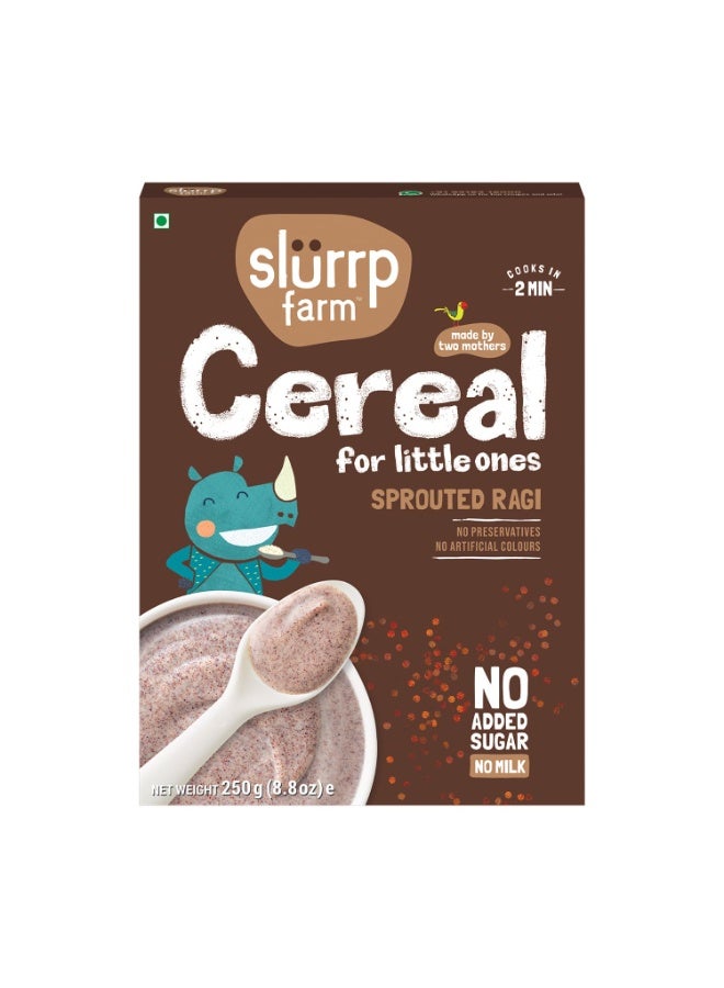 SLURRP FARM No Added Sugar,No Salt,Sprouted Ragi Powder,250 Gram - Image 1
