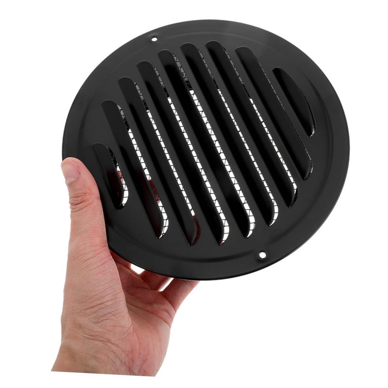 Black Dryer Vent Cover Outside Weather Resistant Flat Head Design - Image 5