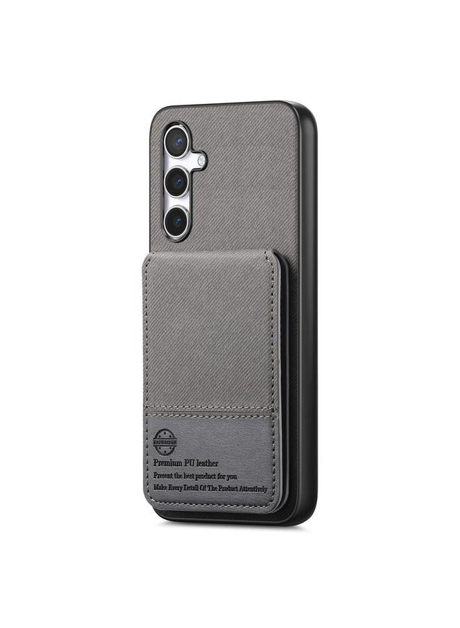 erorex Case For Samsung Galaxy A06 4G Twill Fabric Leather Vertical Flip RFID Card Bag Phone Case - Image 2