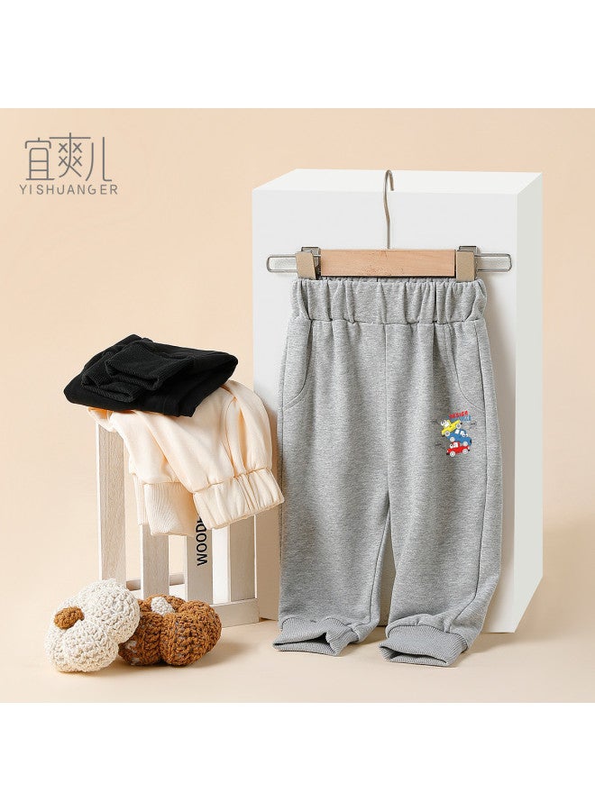 YISHUANGER Boys' Sweatshirt Set Excavator Street Style Infant And Toddler Two-piece Set Sweatpants Separate Baby Clothes Spring And Autumn - Image 4