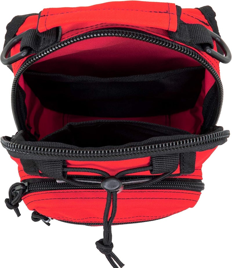 LINE2design First Aid Sling Backpack - Tactical EMS & Outdoor Rescue Bag - Red - Image 3
