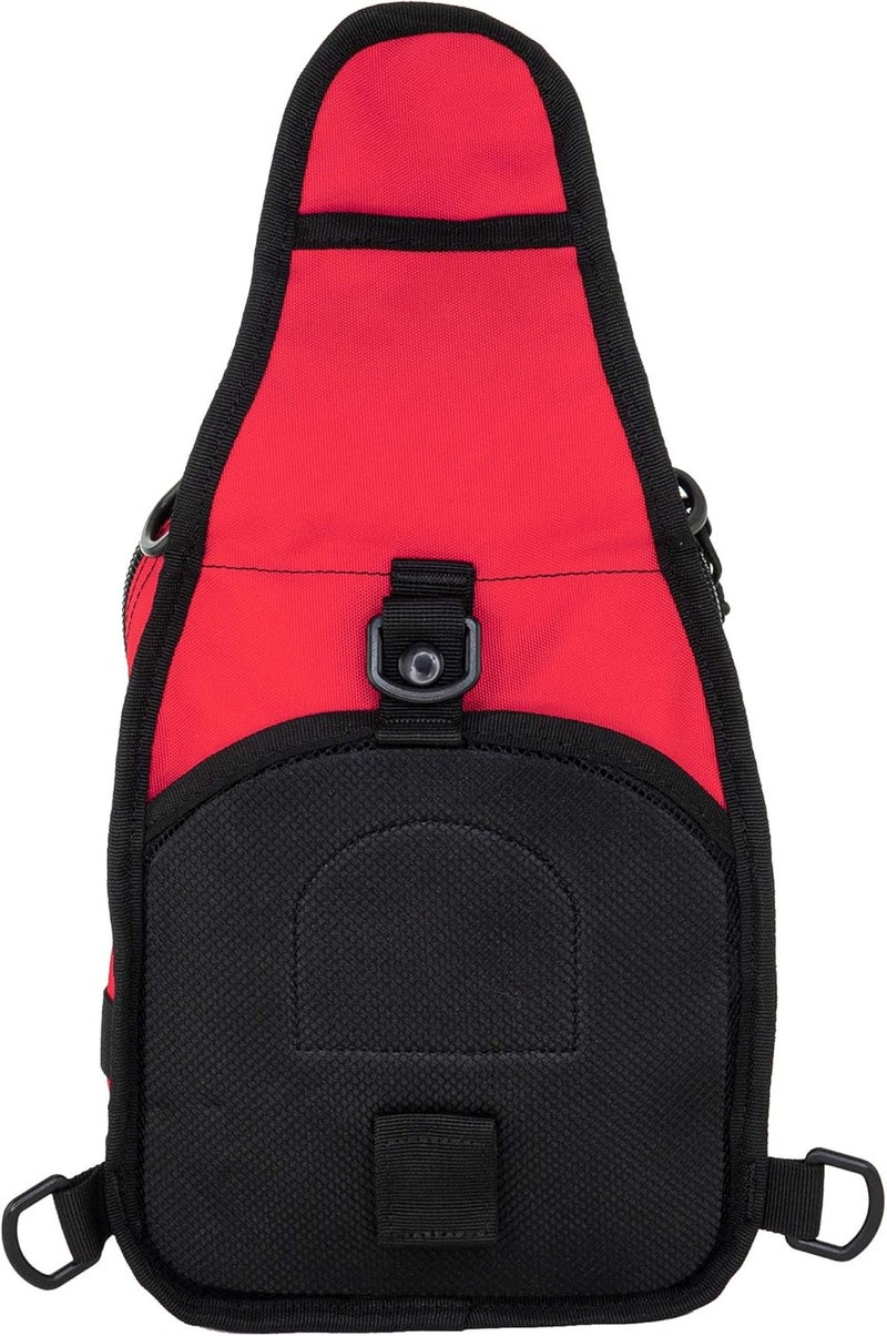 LINE2design First Aid Sling Backpack - Tactical EMS & Outdoor Rescue Bag - Red - Image 4