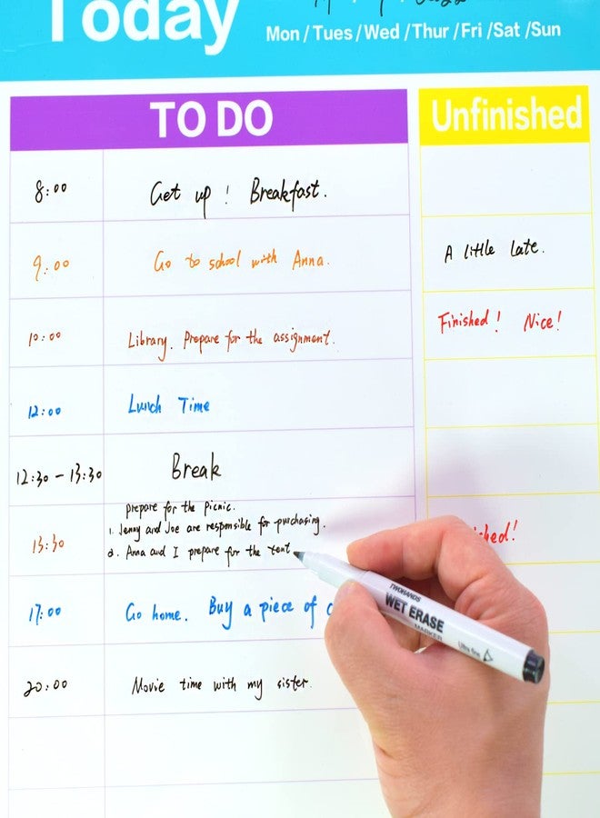TWOHANDS Wet Erase Markers Ultra Fine Tip,0.7mm,Low Odor,Extra Fine Point,Black,Whiteboard Markers for Office,Home,or Planning Dry Erase Board,20710 - Image 4