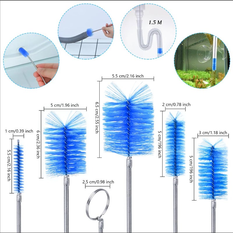 crvewom Flexible Long Drain Brush Set, Premium 3 Piece Kit with Double Ended and Stainless Steel Tube Cleaning Brushes for Ultimate Kitchen, Sink, and Pipe Cleaning, Including Powerful Drain Clog Remover - Image 3