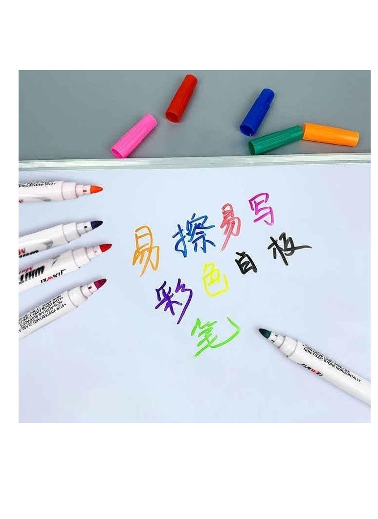 Generic - Water-based ink marker pens Floating water drawing pen Color pen that can float in water for drawing and coloring and can write on the board Erasable and washable 12pcs - Image 1