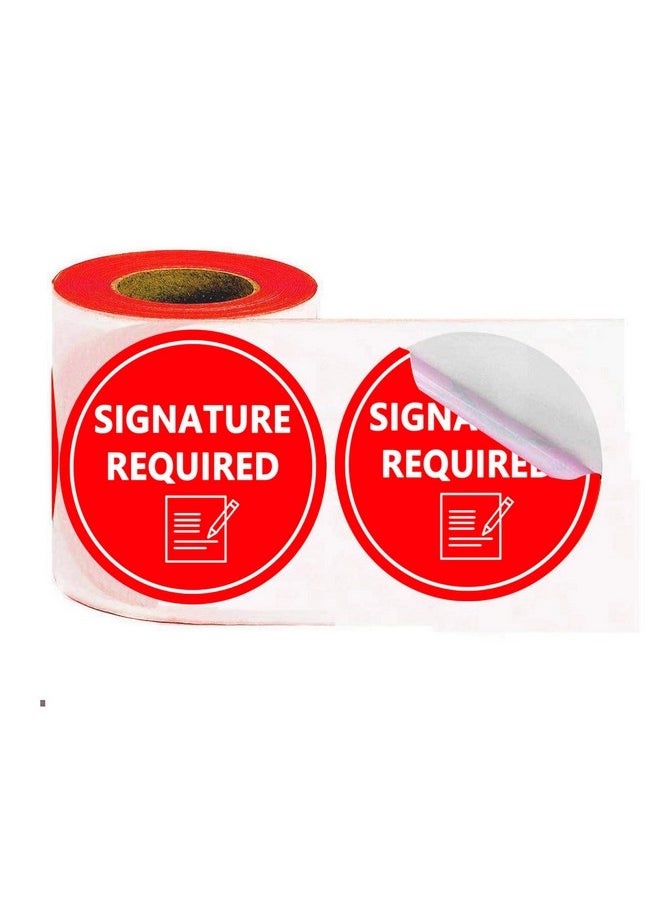 Top label - Signature Required Stickers,Mailing Handling Instructions For Shipping Boxes 3 Inch 300 Pcs - Image 1