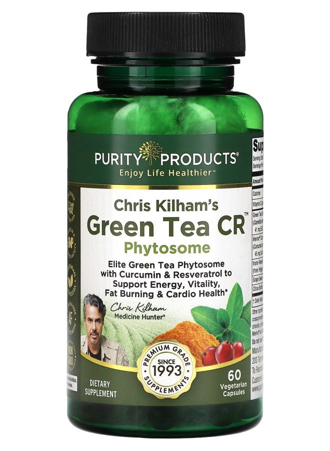 Purity Products Chris Kilham's Green Tea CR Phytosome 60 Vegetarian Capsules - Image 1