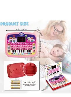 Generic Kids Tablet Toddler Learning Pad with LED Screen Teach Alphabet Numbers Word Music Math Early Development Interactive Electronic Toy for Boys & Girls 3 Years+  - Image 4