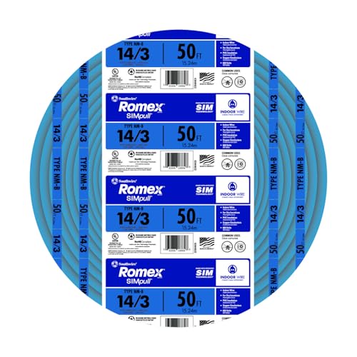Southwire Romex Brand Simpull Solid Indoor 14/3 W/G NMB Cable 100ft coil - SW 63946828 - Image 2