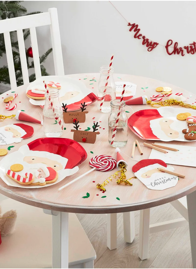 جينجر راي Paper Napkins - Santa Shaped