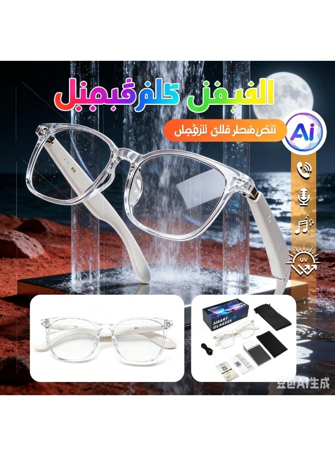 نظارات شمسية ذكية بلوتوث مع مكبرات صوت ستريو مزدوجة، موسيقى الأذن المفتوحة، مكالمات عالية الدقة وحماية من الأشعة فوق البنفسجية للرجال والنساء - Image 1