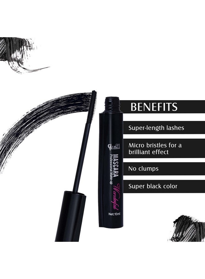 Glam 21 Glam21 Long Lasting Mascara For Dense Curl | Lightweight & Smudge Proof| Fiber Bristles Brush For Perfect Application| 10 Ml - Image 3