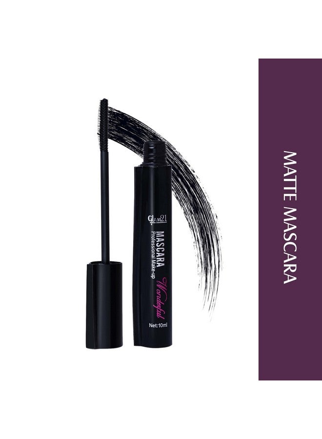 Glam 21 Glam21 Long Lasting Mascara For Dense Curl | Lightweight & Smudge Proof| Fiber Bristles Brush For Perfect Application| 10 Ml - Image 2