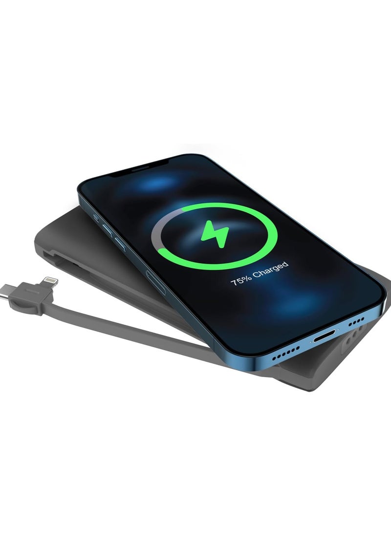 Powerology Powerology 8in1 Station 10000mAh 20W PD QC Wireless Power Bank,black  - Image 5