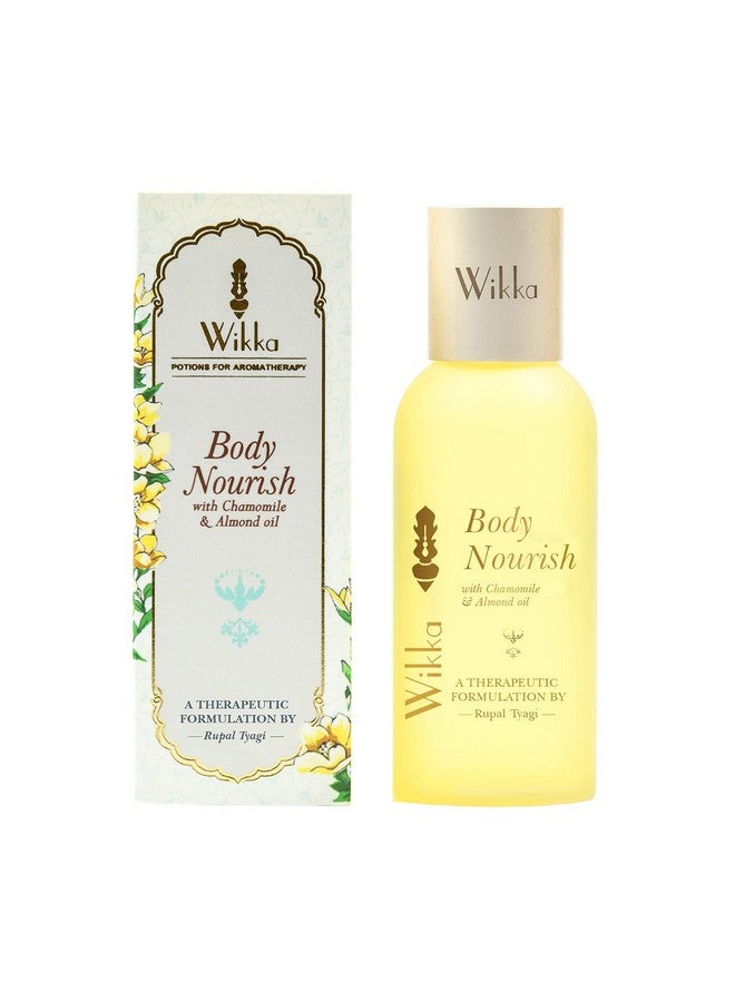Wikka Body Nourish Massage Oil Deep Moisturizer for Glowing Skin. 3x Soft Smooth, Radiant Skin Lighten And Rejuvenates With Almond. - Image 1