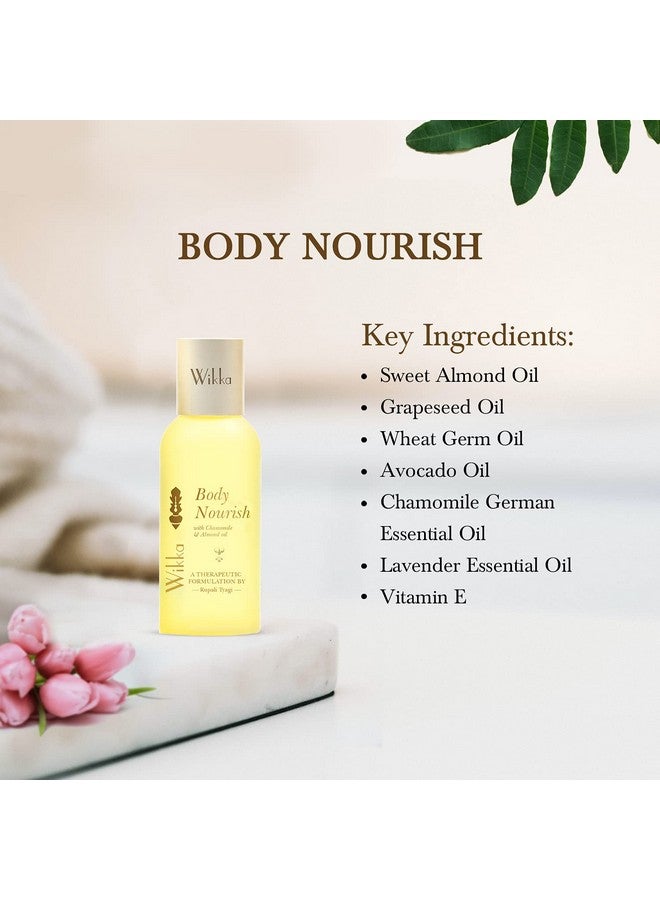 Wikka Body Nourish Massage Oil Deep Moisturizer for Glowing Skin. 3x Soft Smooth, Radiant Skin Lighten And Rejuvenates With Almond. - Image 3