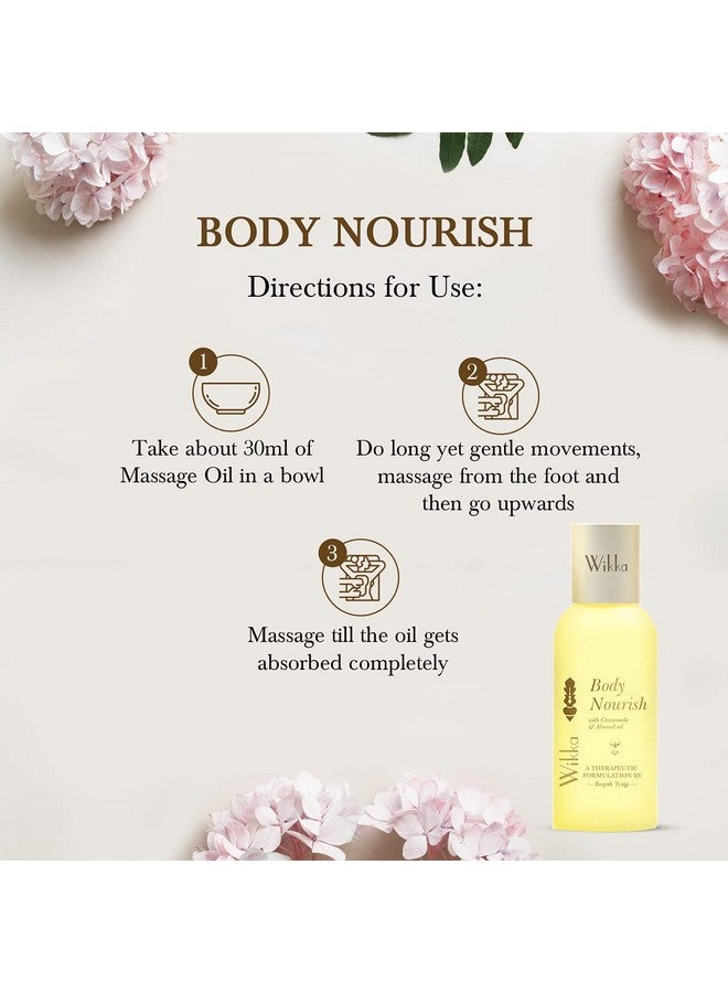 Wikka Body Nourish Massage Oil Deep Moisturizer for Glowing Skin. 3x Soft Smooth, Radiant Skin Lighten And Rejuvenates With Almond. - Image 2