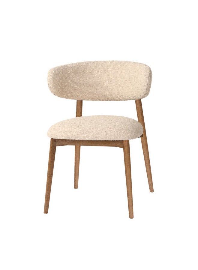 Micasa High Quality Armless Exotic Dining Chair Cream and Brown 80 x 55.5 x 58.5 cm PJC660 - Image 2