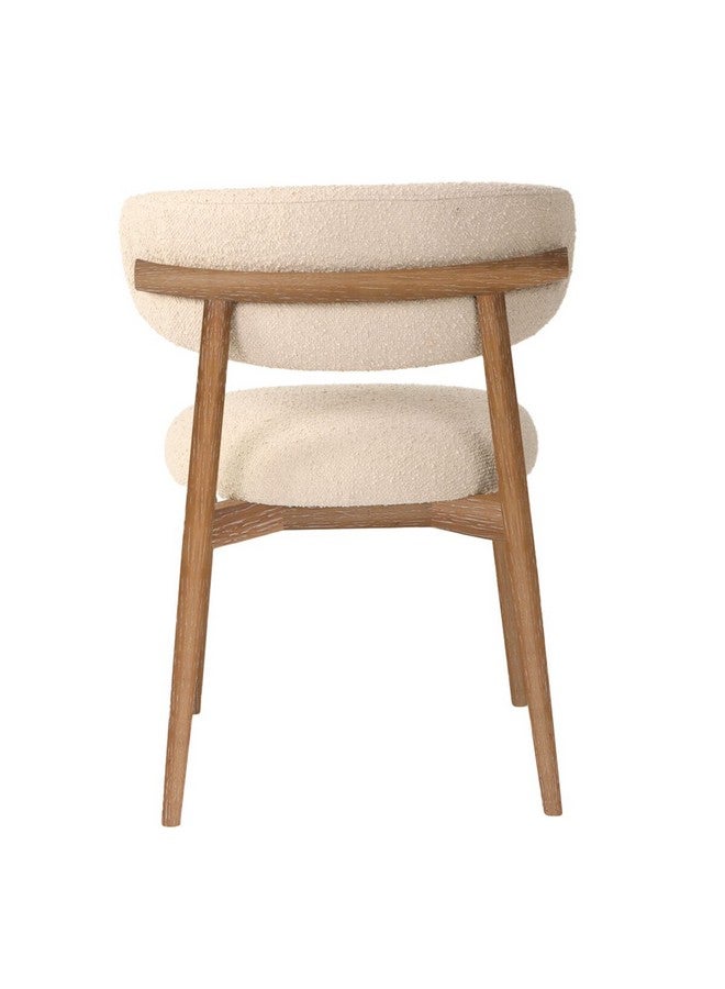 Micasa High Quality Armless Exotic Dining Chair Cream and Brown 80 x 55.5 x 58.5 cm PJC660 - Image 4