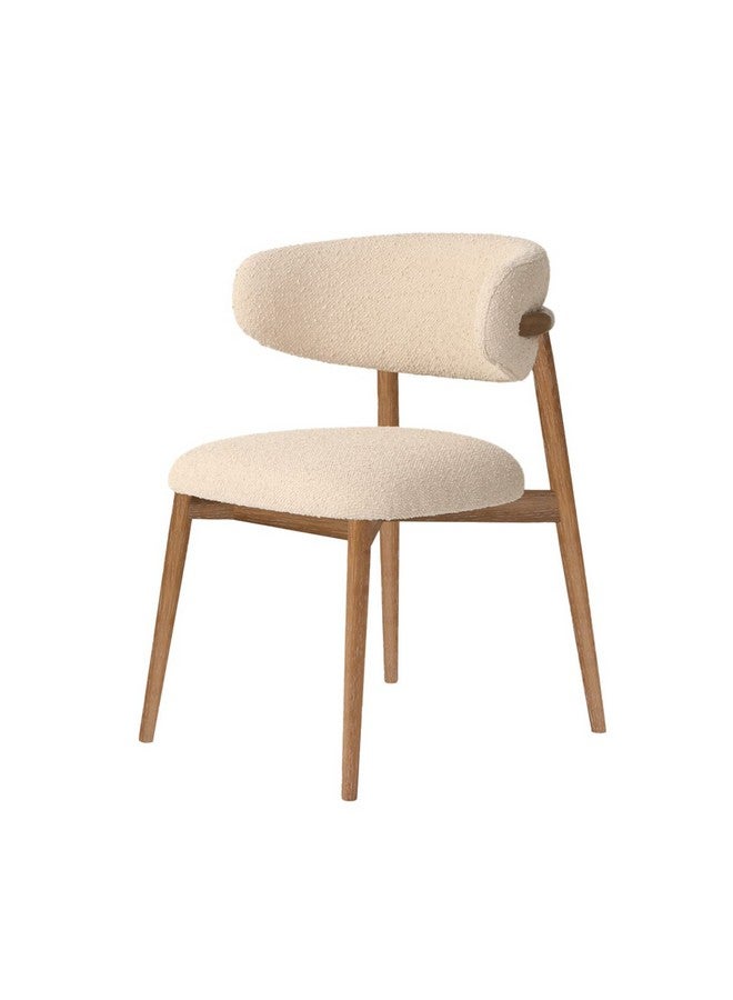 Micasa High Quality Armless Exotic Dining Chair Cream and Brown 80 x 55.5 x 58.5 cm PJC660 - Image 3
