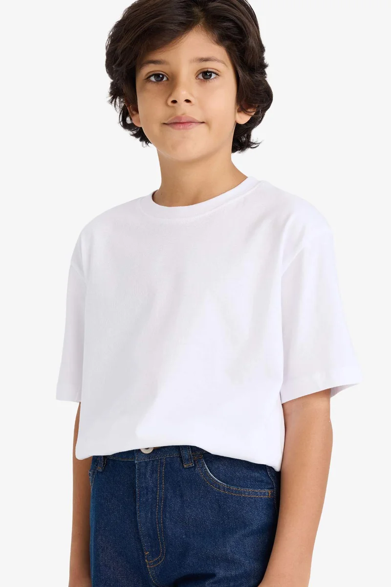 ديفاكتو Boy Regular Fit Crew Neck T-Shirt