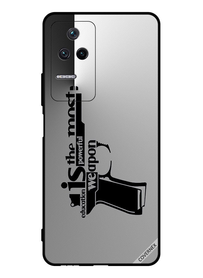 Covernex Protective Case Cover For Xiaomi Poco F4 5G Education Is The Most Powerful Weapon - Image 1