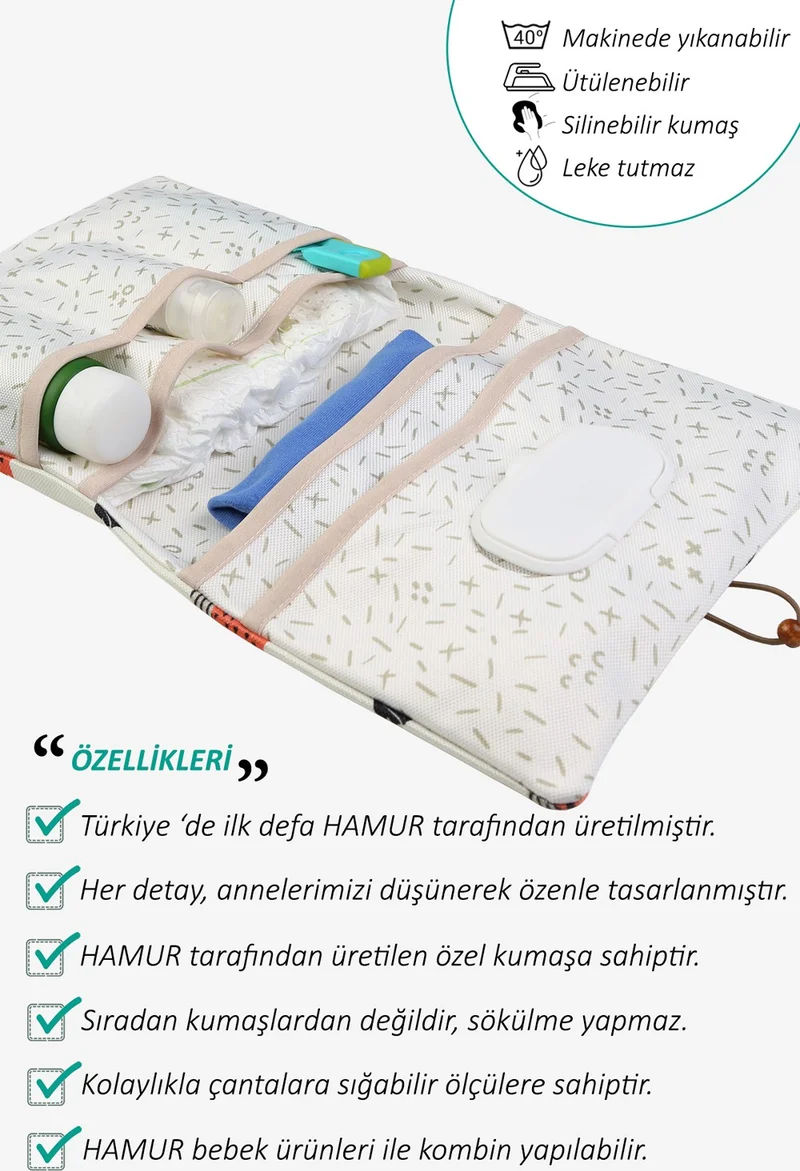 Hamur Mother Baby Care Bag Newborn Diaper Changing Organizer Bag Organizer Poyraz