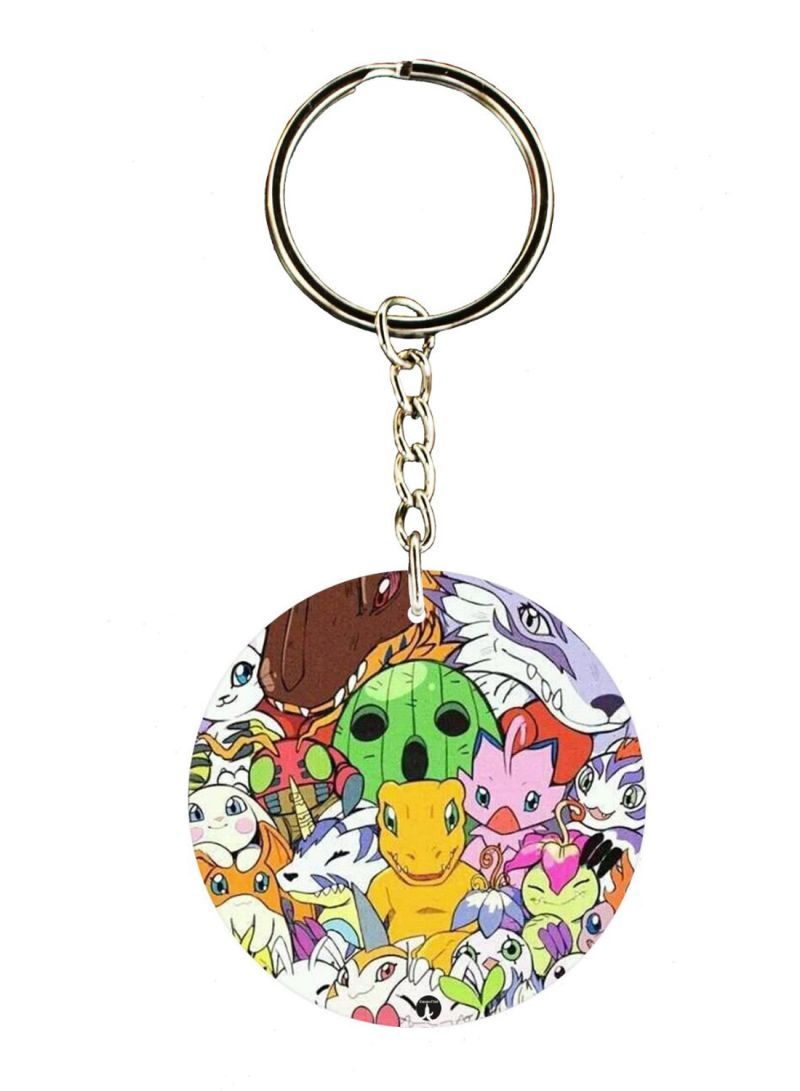 RKN Anime Digimon Printed Keychain