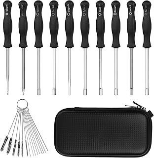 Jtron 10 Pcs Carburetor Cleaning Tool Screwdriver Kit for Common 2 Cycle Carburator Adjustment Small Engine Carb Tune - Image 1