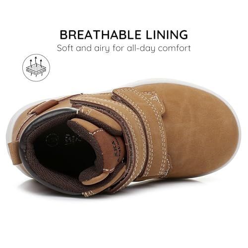 Apakowa Toddler Kids Boys Autumn Boots (Color : Brown, Size : 9 M US Toddler) - Image 4