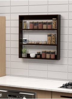 Wooden Twist Wooden Twist Big Wooden Kitchen Wall Shelf Rack Multi-Function Shelf  - Image 5