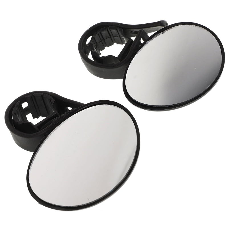 2pcs Bike Handlebar Mirrors 360 Degree Rotatable Safety Rearview for Mountain Bicycle - Image 2