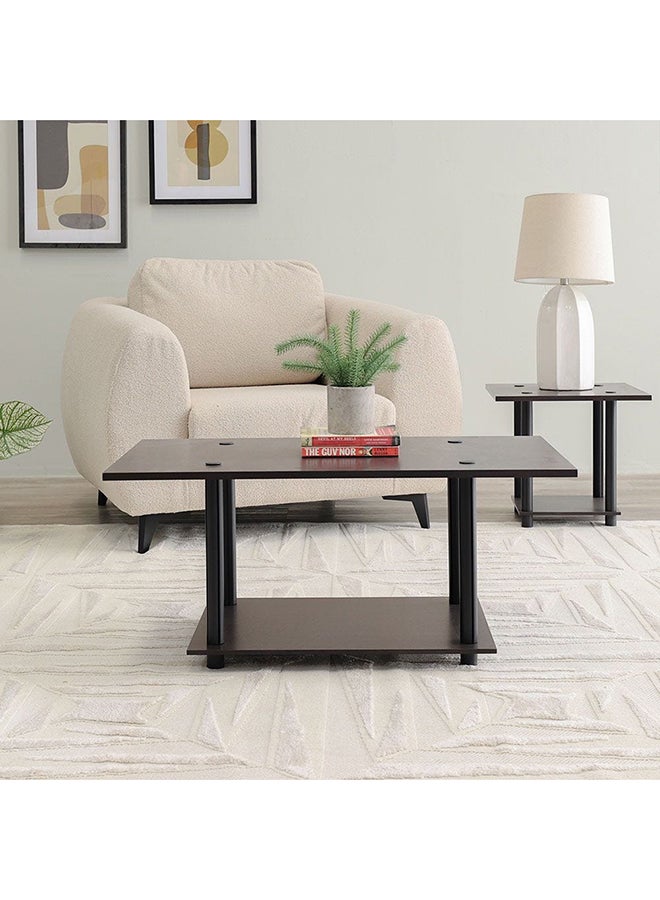 DANUBE HOME Torkay Coffee Table Multifunctional Living Room Table Space Saving Center Table Modern Design Furniture For Home 90x48x40.5Cm Wenge  - Image 1