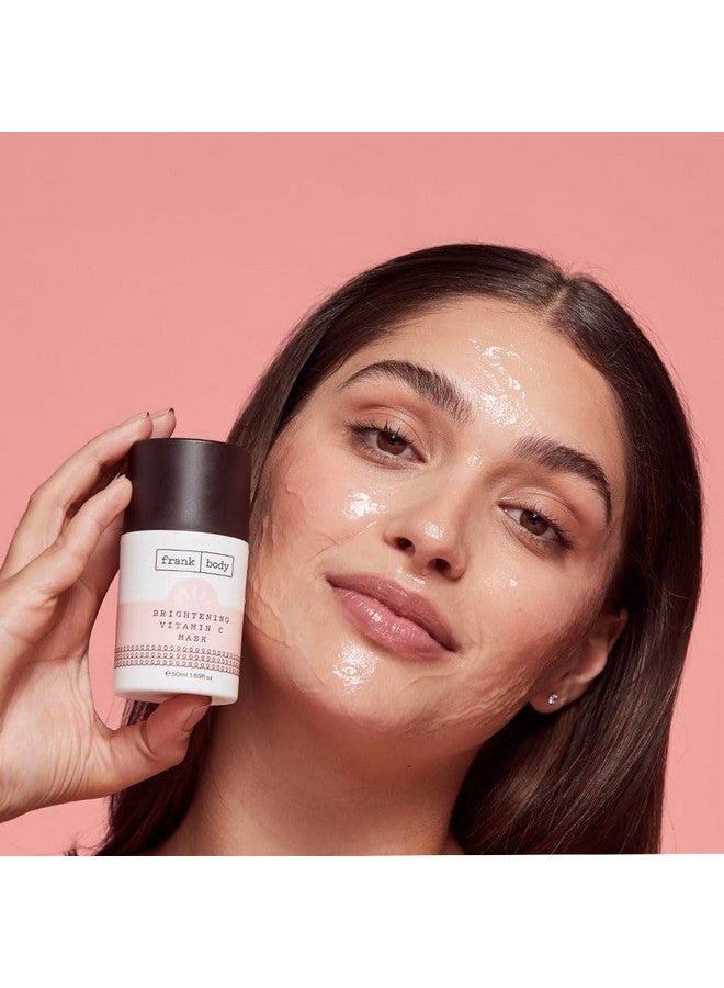frank body Brightening Vitamin C Face Mask Cruelty Free Face Mask Brightens Exfoliates And Detoxifies Skin With Glycolic Acid Papaya & Pineapple Extract And Kakadu Plum 1.69 Fl Oz / 50 Ml - Image 4