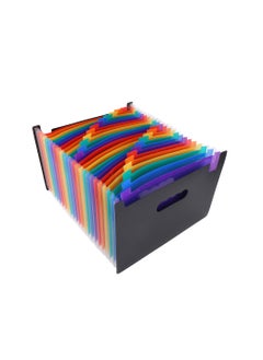 Velaurs Expanding File Folder 24 Pockets Large Capacity Expanding Document Organizer with Colorful Tabs for Office School  - Image 4