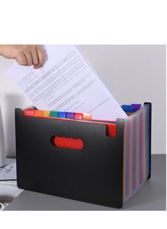Velaurs Expanding File Folder 24 Pockets Large Capacity Expanding Document Organizer with Colorful Tabs for Office School  - Image 5
