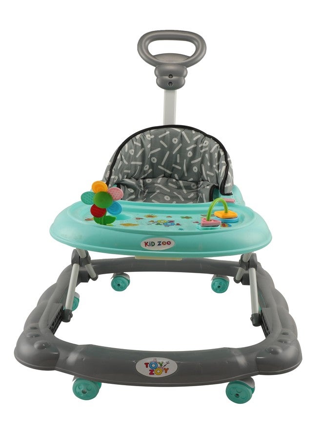 JoyRide مشاية JoyRide Kidzoo BabyGo المدمجة والقابلة للطي، مزودة بارتفاع قابل للتعديل ومقبض للوالدين، مناسبة للأولاد والبنات من عمر 6 أشهر فما فوق، لون أخضر - Image 3