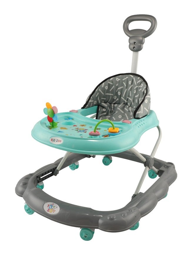 JoyRide مشاية JoyRide Kidzoo BabyGo المدمجة والقابلة للطي، مزودة بارتفاع قابل للتعديل ومقبض للوالدين، مناسبة للأولاد والبنات من عمر 6 أشهر فما فوق، لون أخضر - Image 1