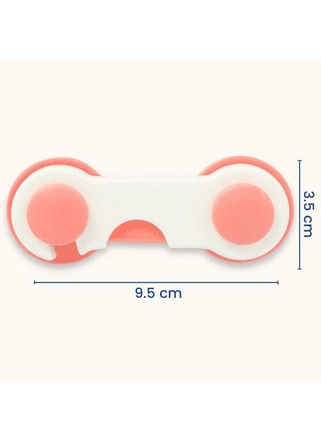 Safe-O-Kid - (Pack Of 4)Easy To Use Durable Colorful Child Proof Cabinet Lock - Image 1