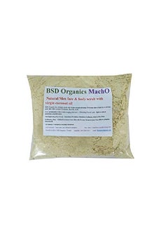 BSD Organics MachO l Herbal Men face wash & bath powder;scrub 50 gms  - Image 1