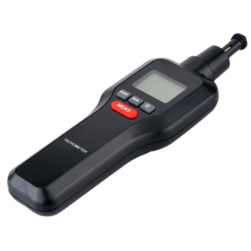 Mengshen Digital Tachometer, 2 in 1 Non-Contact & Contact Tach Rotation Speed Measurement RPM Meter - Image 1