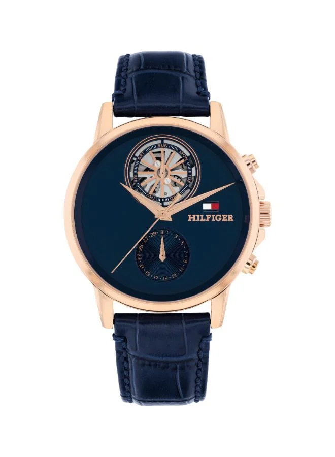 Ionic Plated Rose Gold Steel Quartz Multifunction Watch
