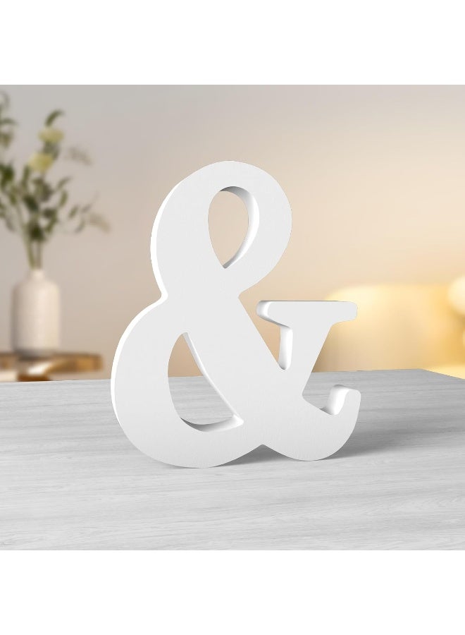 TPGP 6 Inch White Wood Letters - Unfinished Wood Letters for Wall Decor & Craft Projects - Image 1