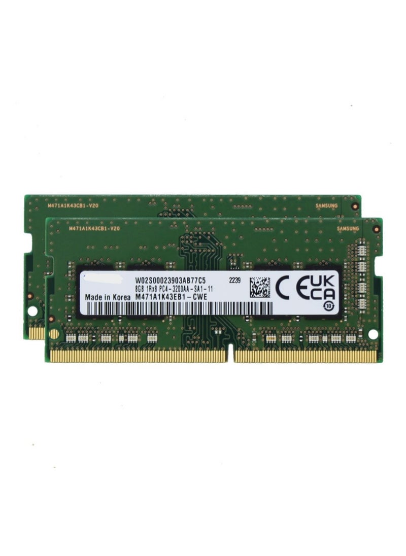 Generic 16GB (2x8GB) DDR4 3200MHz Laptop RAM - PC4-25600, SODIMM, 1Rx8, CL22, 1.2V 