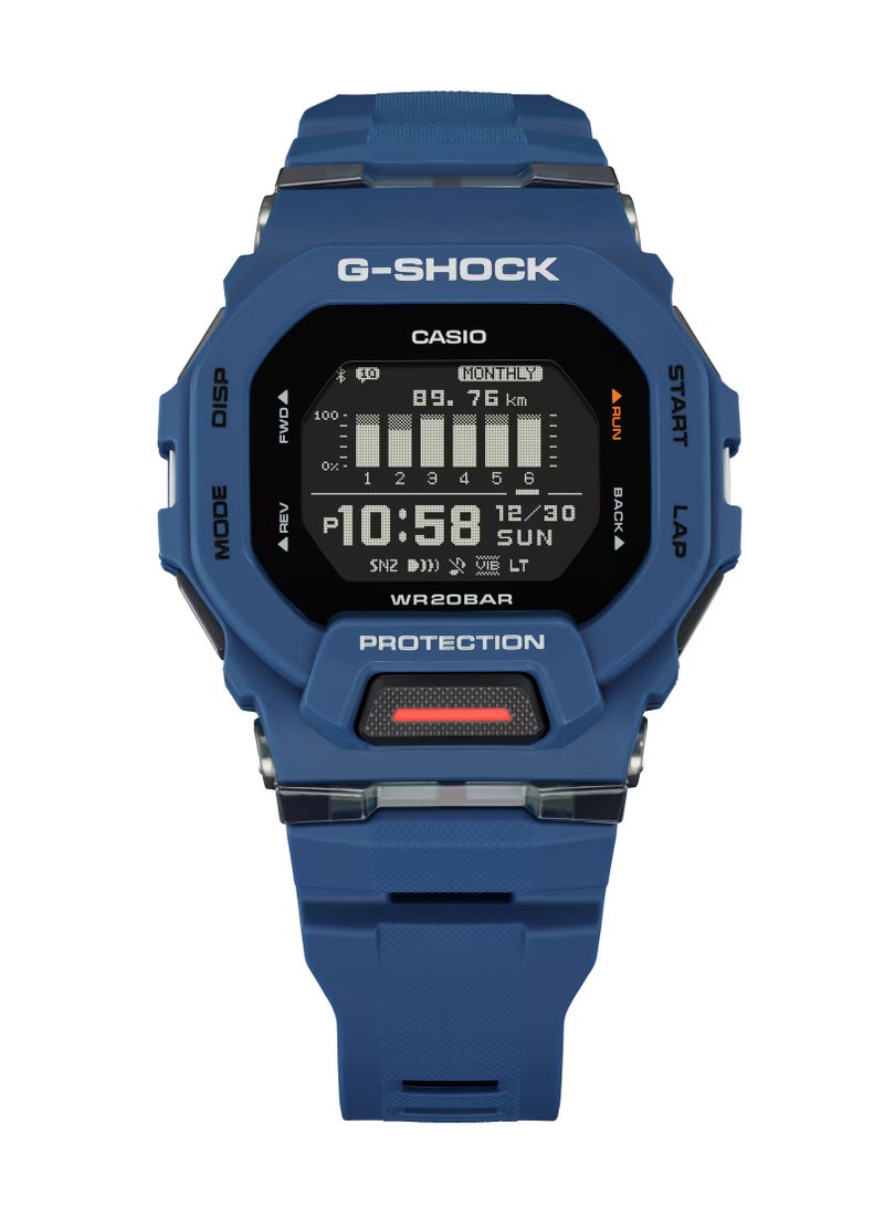 CASIO ساعة يد رقمية للرجال بشكل سداسي من الراتنج GBD-200-2DR - 45.9 مم - Image 2