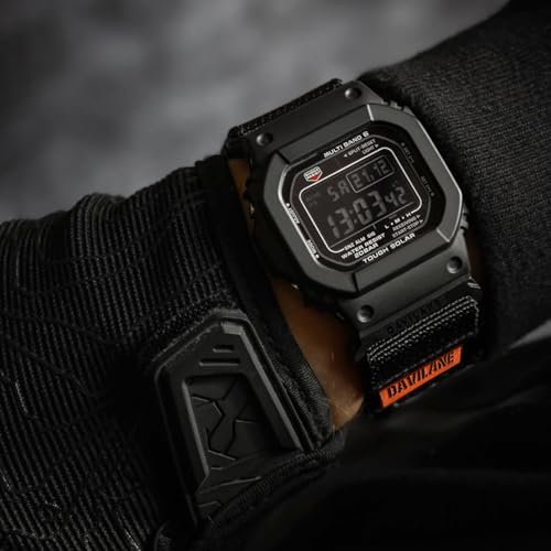 DAVILANE 18mm Military Nylon Watch Band for Casio G-Shock AE/F/W Series (AE-1200, F-91W, W-735H, DW-H5600) - Quick Release Watch Band with Swappable Patches & G-Hook Closure - Image 2
