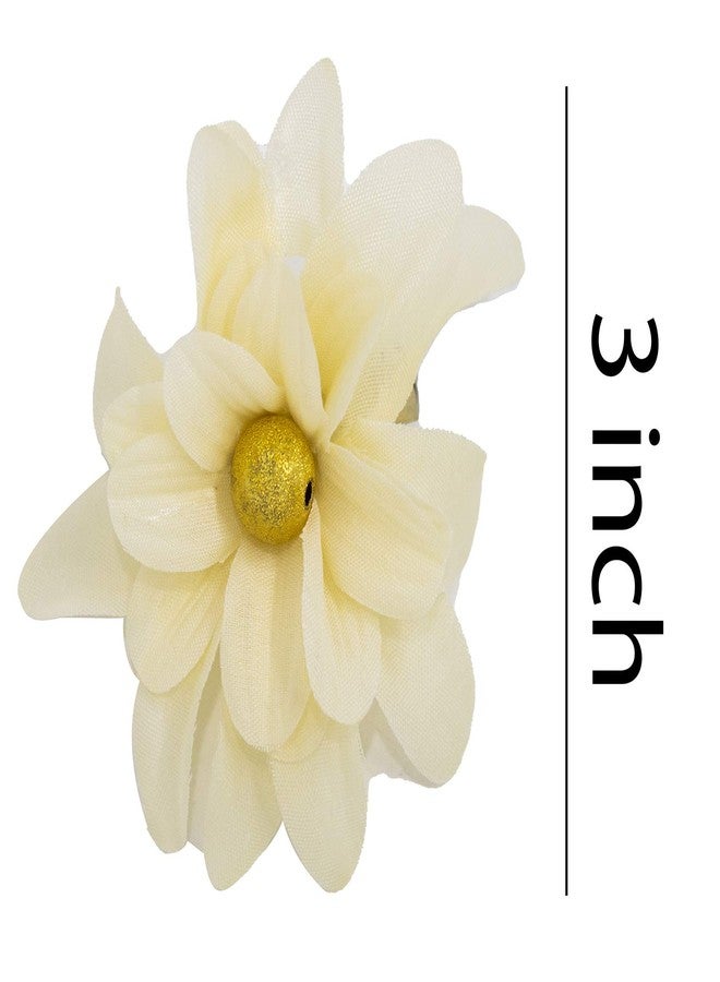 Baal Flower Side Clip For Women And Girls 2 Pcs Multi Colro Pack Of 1 (M3) - Image 2