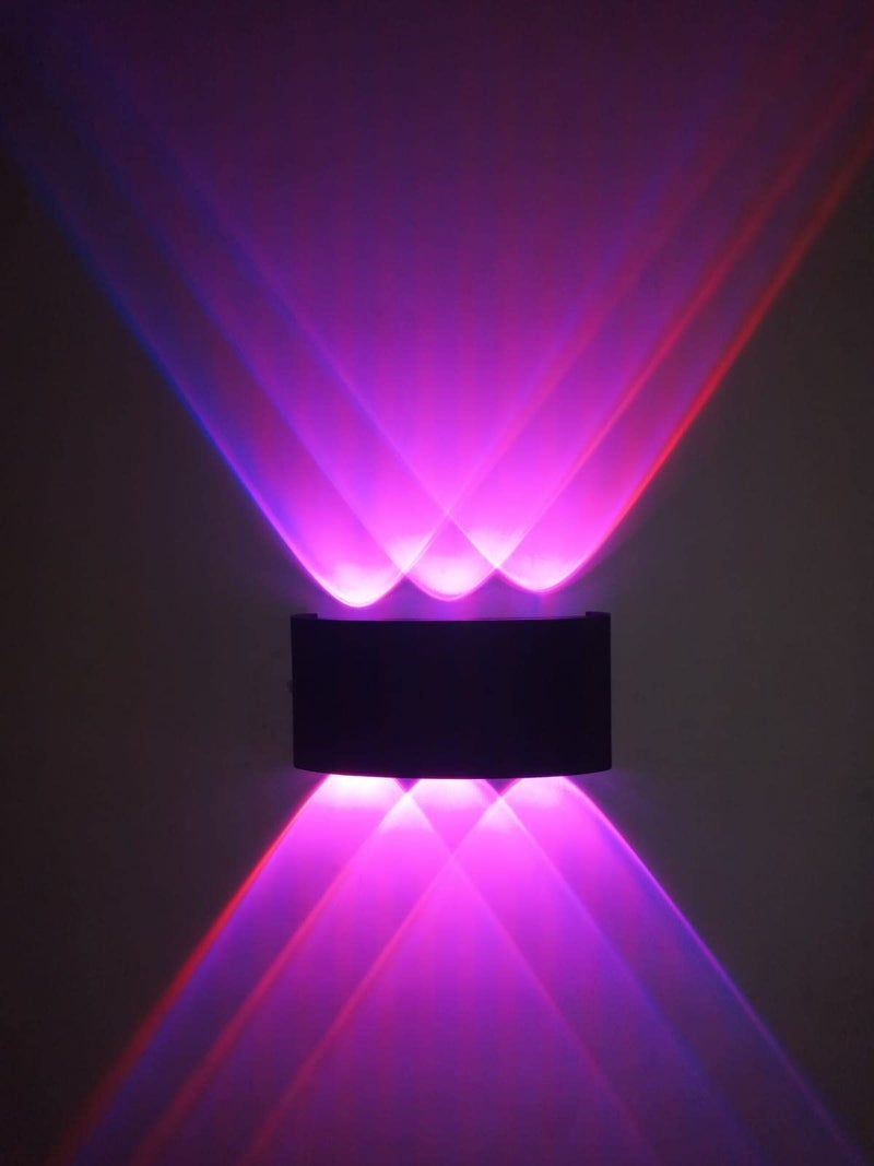 FILLISKA® LED Indoor/Outdoor UP/Down Wall Light, with Auto Colour Changing Function IP-65 Rainproof & Shockproof Body. (3up & 3 Down Multi Changing RGB) - Image 1