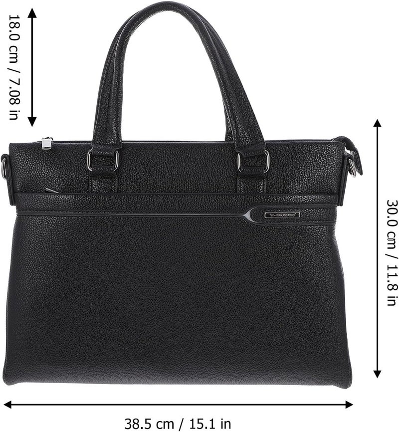 Modern versatile shape Baluue Men’s Business Handbag Pu Leather Briefcase Laptop Storage Bag Waterproof Single-shoulder Portfolio Bag for Work Office Use Long term use design Any KSA address orderable Month-round consistent deliver Light sturdy raw material Simple practical structure All space matching look Closed & open space compatible All-round applied quality Experience optimized build KSA market popular practical build All-season available stock Upgraded classic design Easy transit optimized build Multi stock guarantee supply Practical build All storage type compatible Odor free color Local market compliant trusted quality Safe approved storage space Cross product combo compatible Affordable trusted craftsmanship Upgraded quality Carefully selected solid material Changing environment compatible - Image 3