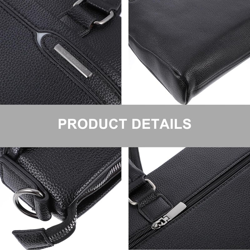 Modern versatile shape Baluue Men’s Business Handbag Pu Leather Briefcase Laptop Storage Bag Waterproof Single-shoulder Portfolio Bag for Work Office Use Long term use design Any KSA address orderable Month-round consistent deliver Light sturdy raw material Simple practical structure All space matching look Closed & open space compatible All-round applied quality Experience optimized build KSA market popular practical build All-season available stock Upgraded classic design Easy transit optimized build Multi stock guarantee supply Practical build All storage type compatible Odor free color Local market compliant trusted quality Safe approved storage space Cross product combo compatible Affordable trusted craftsmanship Upgraded quality Carefully selected solid material Changing environment compatible - Image 4
